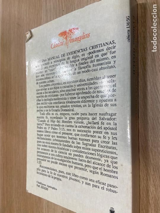 Libros de segunda mano: MANUAL DE EVIDENCIAS CRISTIANAS - Mullins, E.Y. / 1987 - Foto 8