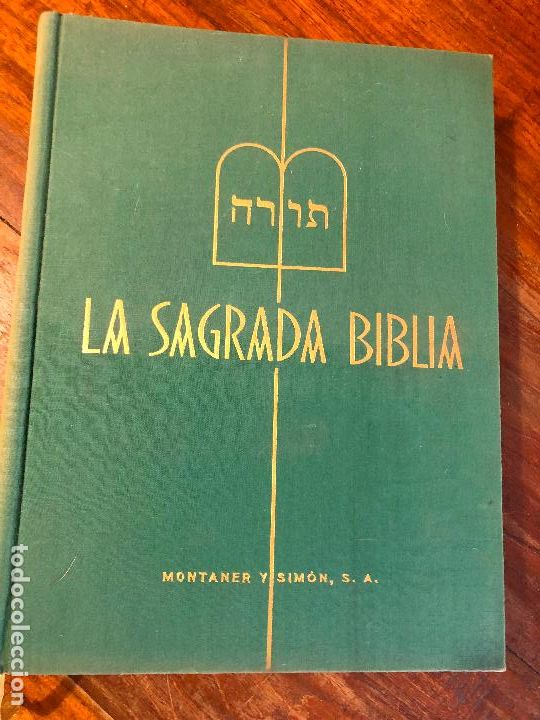 Libros de segunda mano: LA SAGRADA BIBLIA MONTANER 1961 TOMO I