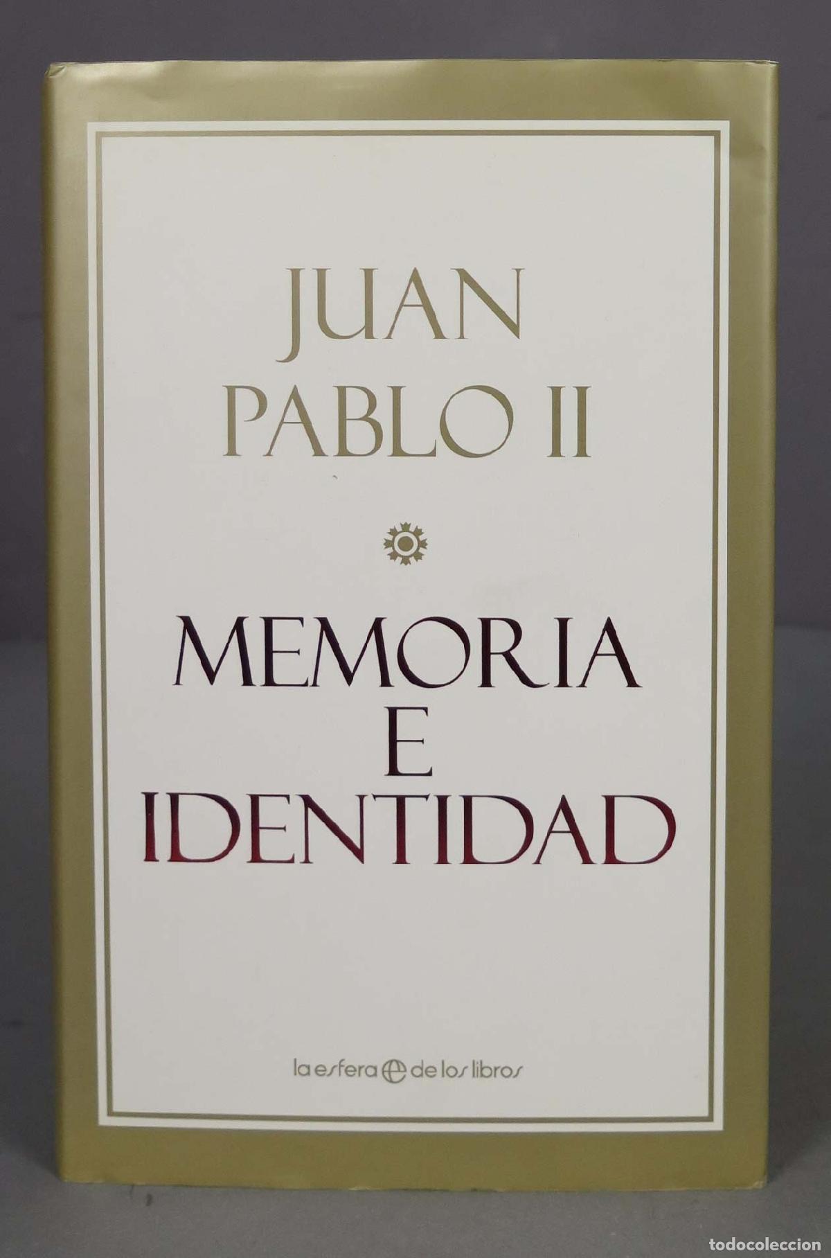 Libros de segunda mano: Memoria E Identidad. Juan II Pablo - Foto 1