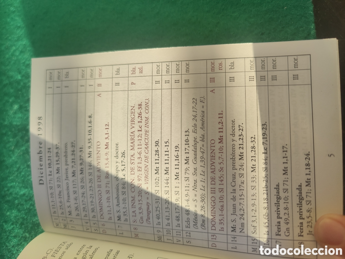 Libros de segunda mano: CALENDARIO LITURGICO 1999. - Foto 6