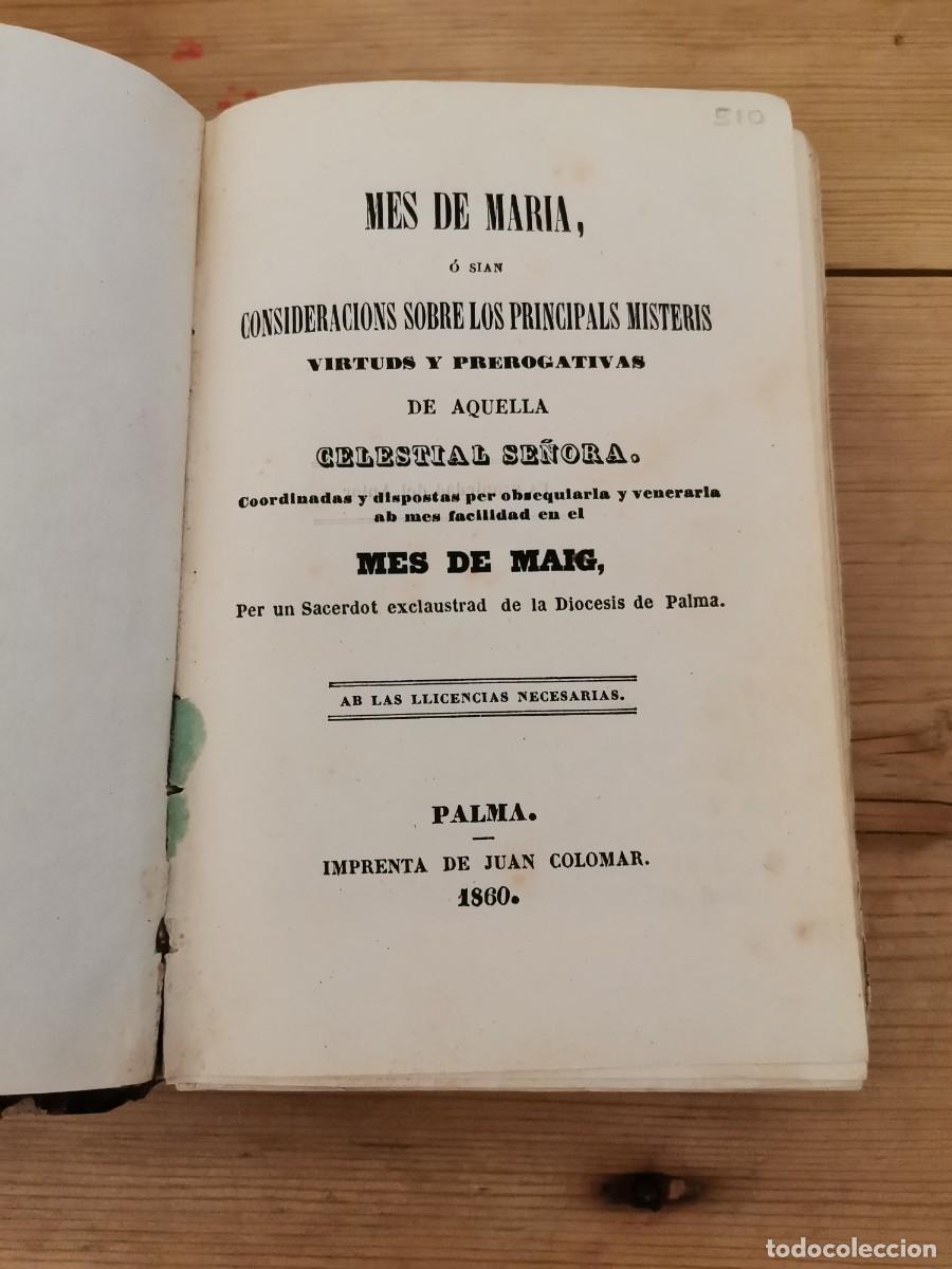 Libros de segunda mano: Mes de Maria 1860 - Foto 1
