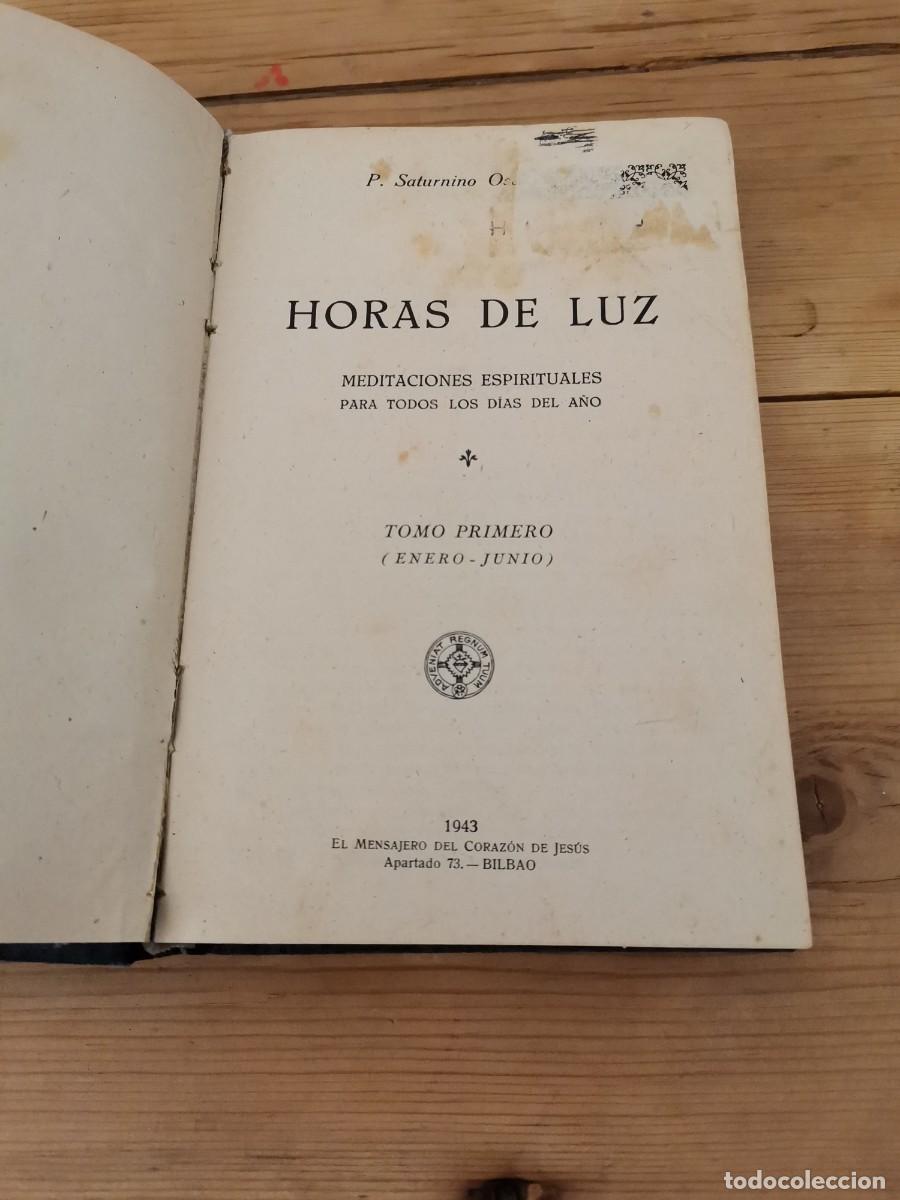 Libros de segunda mano: Horas de luz 1943 - Foto 2