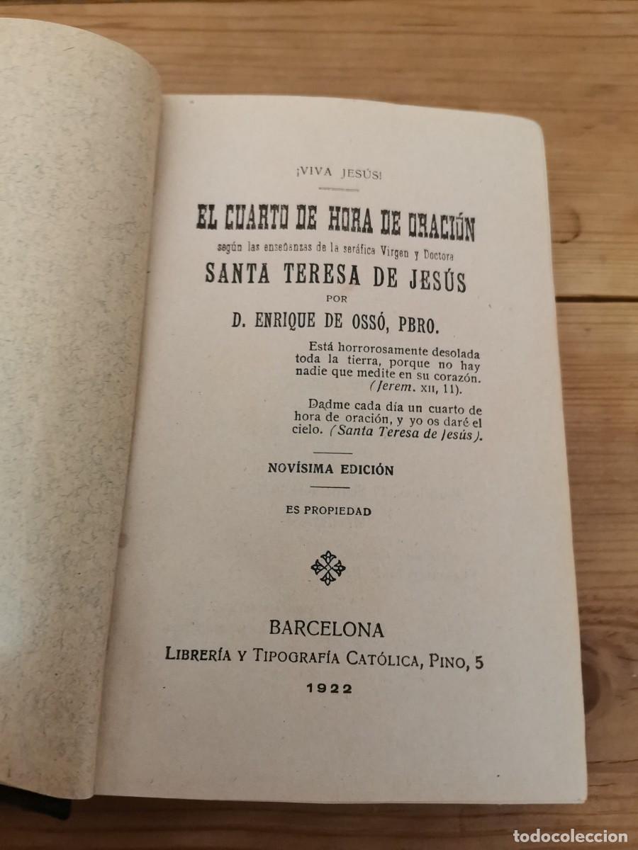 Libros de segunda mano: Cuarto de horavde Oraci&oacute;n - Foto 2