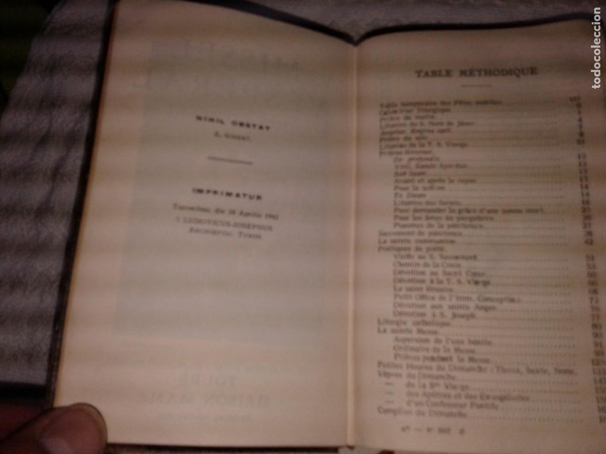 Libros de segunda mano: MISSEL VESPERAL, 1942, EN FRANCES, B19 - Foto 4