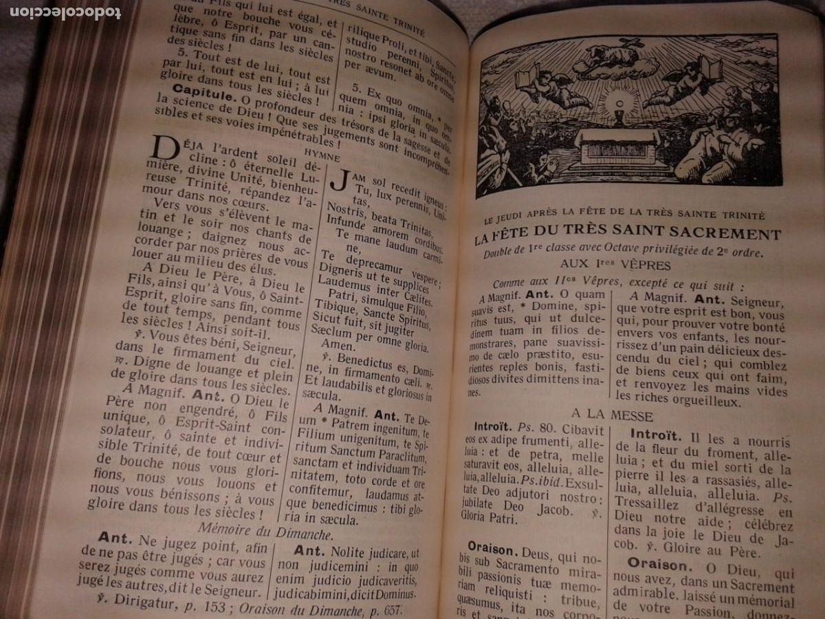 Libros de segunda mano: MISSEL VESPERAL, 1942, EN FRANCES, B19 - Foto 9