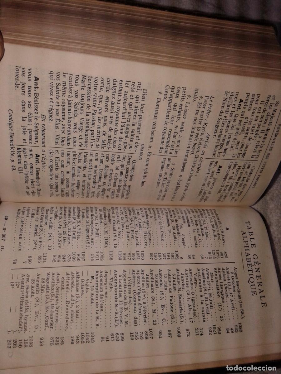 Libros de segunda mano: MISSEL VESPERAL, 1942, EN FRANCES, B19 - Foto 10