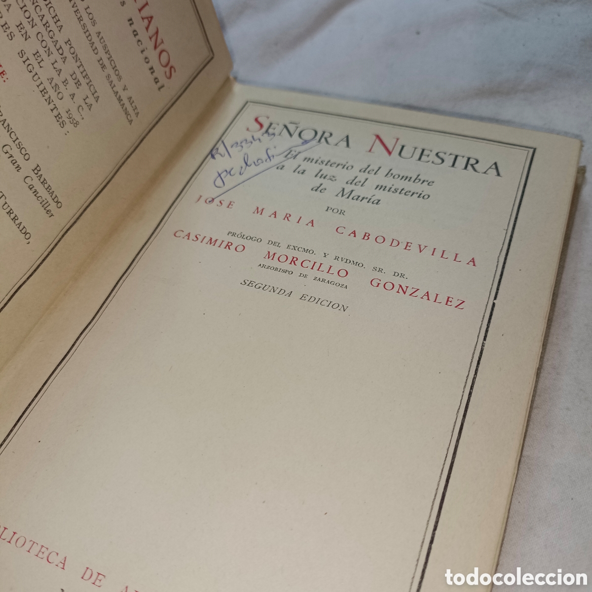 Libros de segunda mano: Se&ntilde;ora nuestra Jos&eacute; Mar&iacute;a cabodevilla 2 edici&oacute;n BAC - Foto 4
