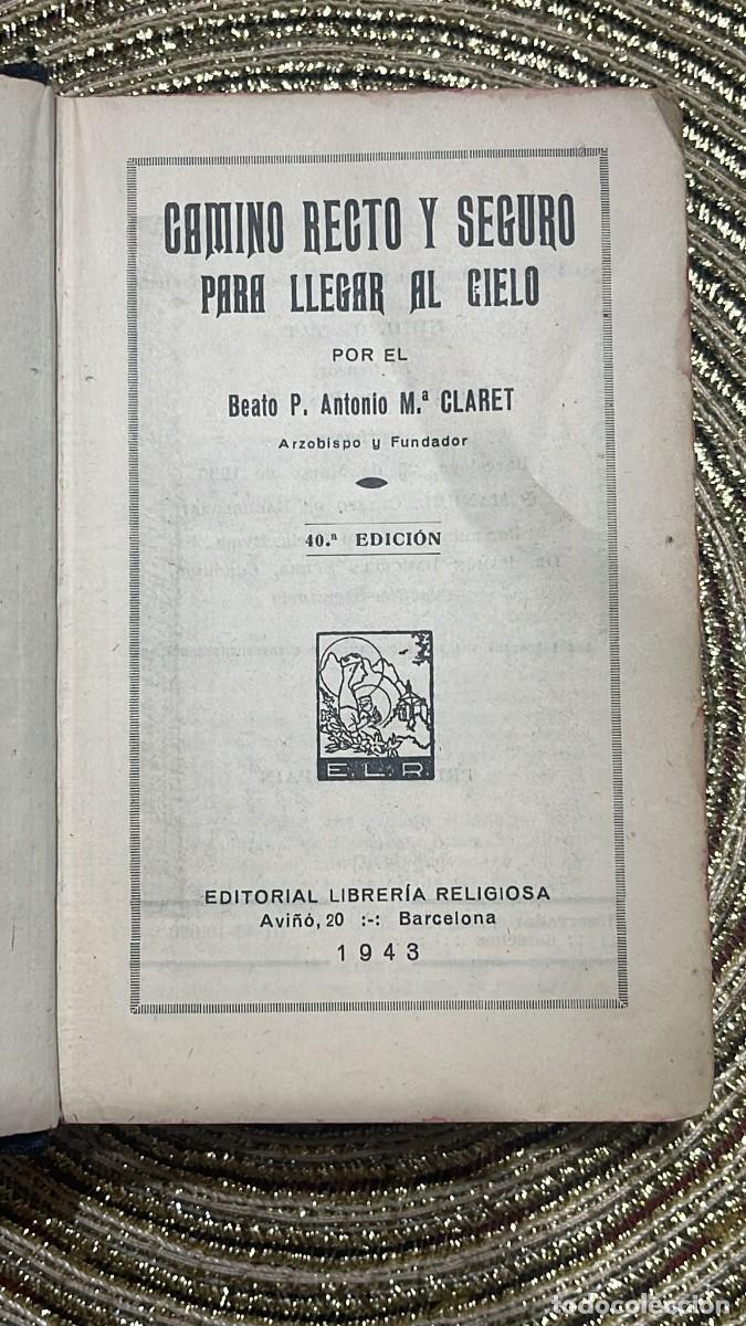 Libros de segunda mano: LIBRO CAMINO RECTO B.P . CLARET - Foto 3
