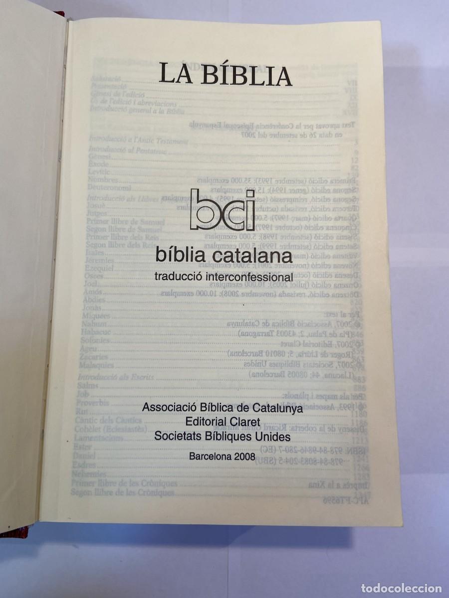 Libros de segunda mano: LA BIBLIA - 2008 - CATALAN - Foto 3