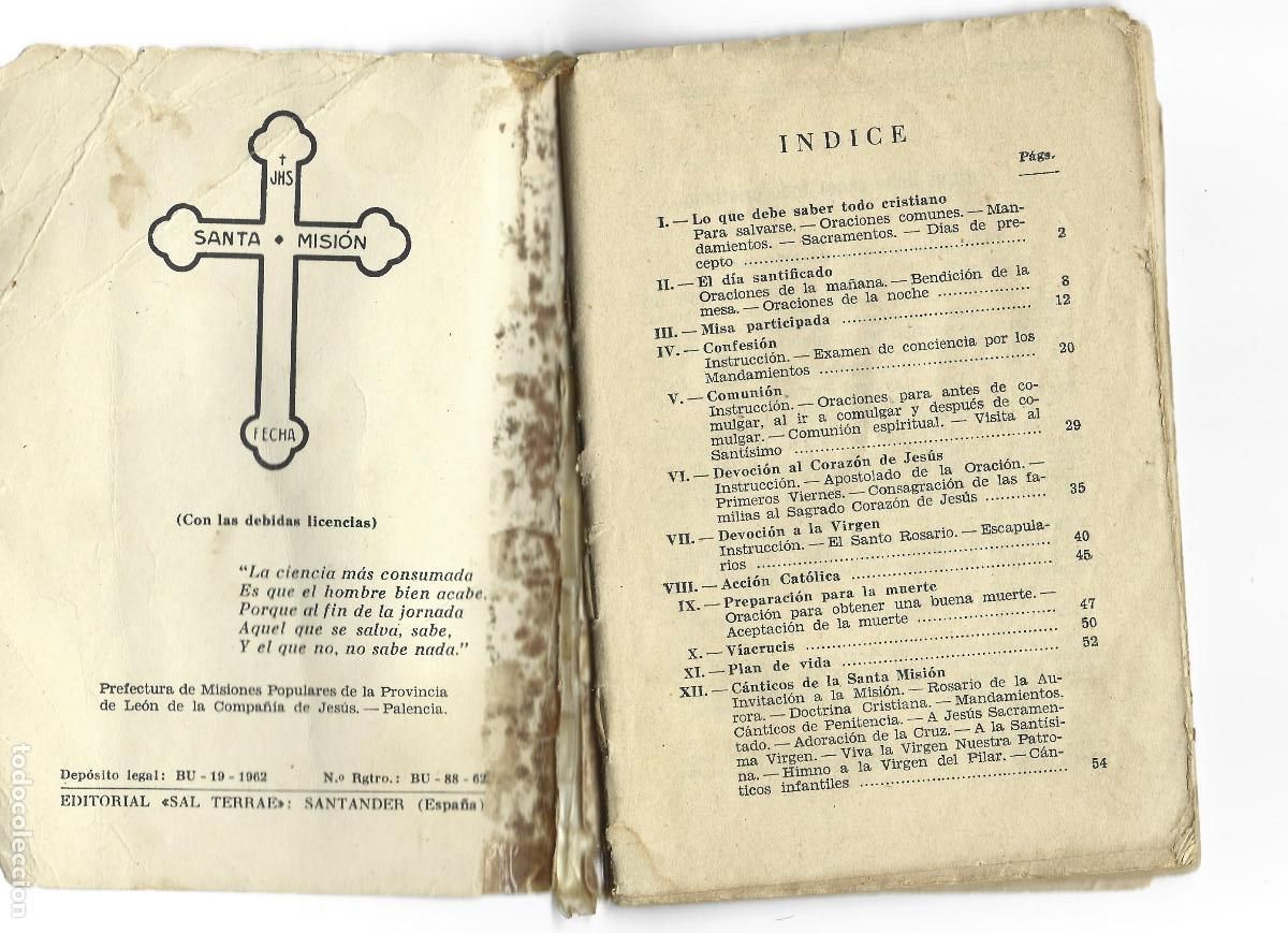 Libros de segunda mano: SANTA MISION-SANTANDER 1962 - Foto 2