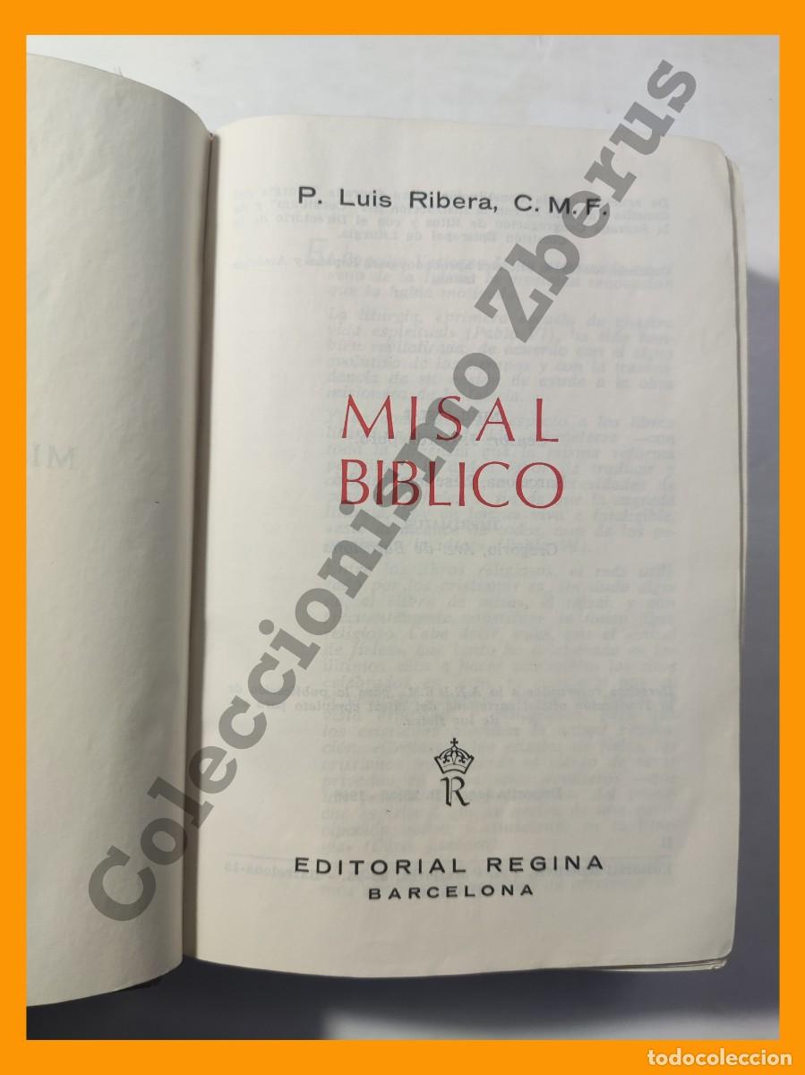 Libros de segunda mano: Misal Biblico - P. Luis Ribera - Foto 3
