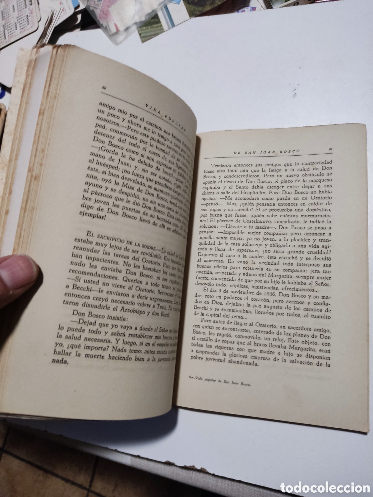 Libros de segunda mano: Libro vida de San Juan Bosco 1943 - Foto 3