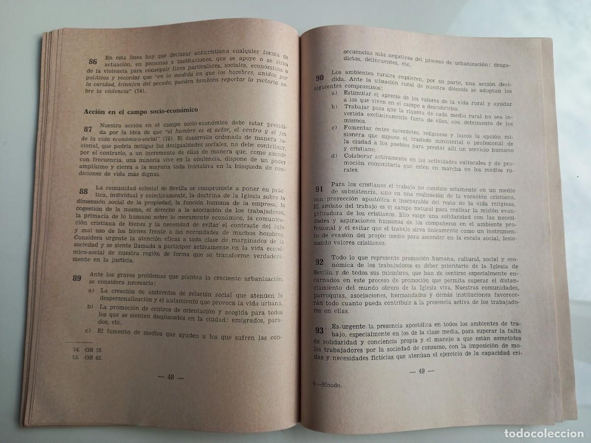 Libros de segunda mano: S&iacute;nodo hispalense de 1973. (Arzobispado de Sevilla) - Foto 2