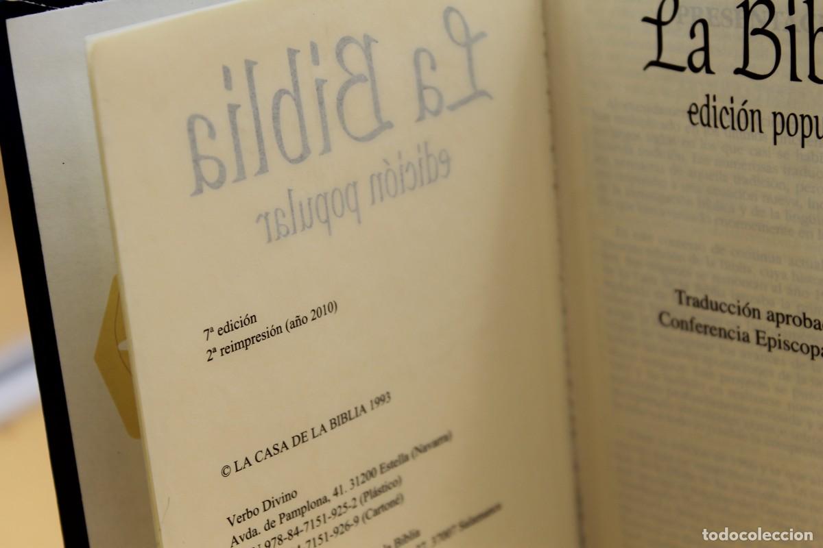 Libros de segunda mano: LA BIBLIA EDICION POPULAR 2010 - Foto 2
