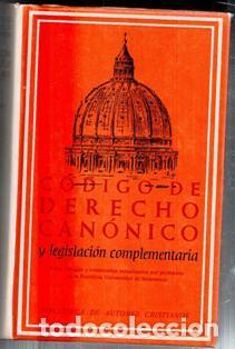 Libros de segunda mano: C&oacute;digo de Derecho Can&oacute;nico y legislaci&oacute;n complementaria I. BAC - Foto 1