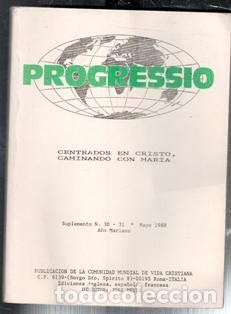 Libros de segunda mano: Progressio. Centrados en Cristo, caminando con Mar&iacute;a - Foto 1