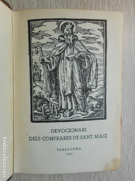 Libros de segunda mano: DEVOCIONARI DELS CONFRADES DE SANT MAGI. TARRAGONA 1951