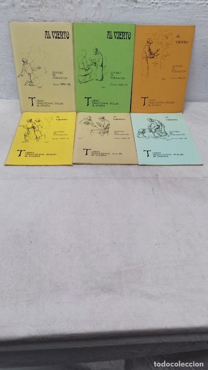 Libros de segunda mano: AL VIENTO GUIONES DE FORMACION Curso 1990-91 T ORDIN FRANCISCANA SEGLAR DE ESPA&Ntilde;A.6 ejemplares