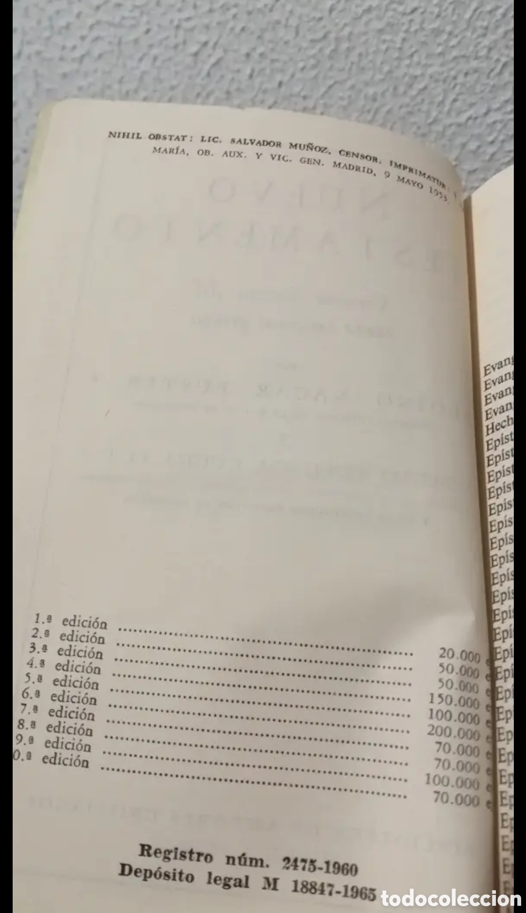 Libros de segunda mano: 1965 Nuevo Testamento. N&aacute;car Colunga - Foto 4