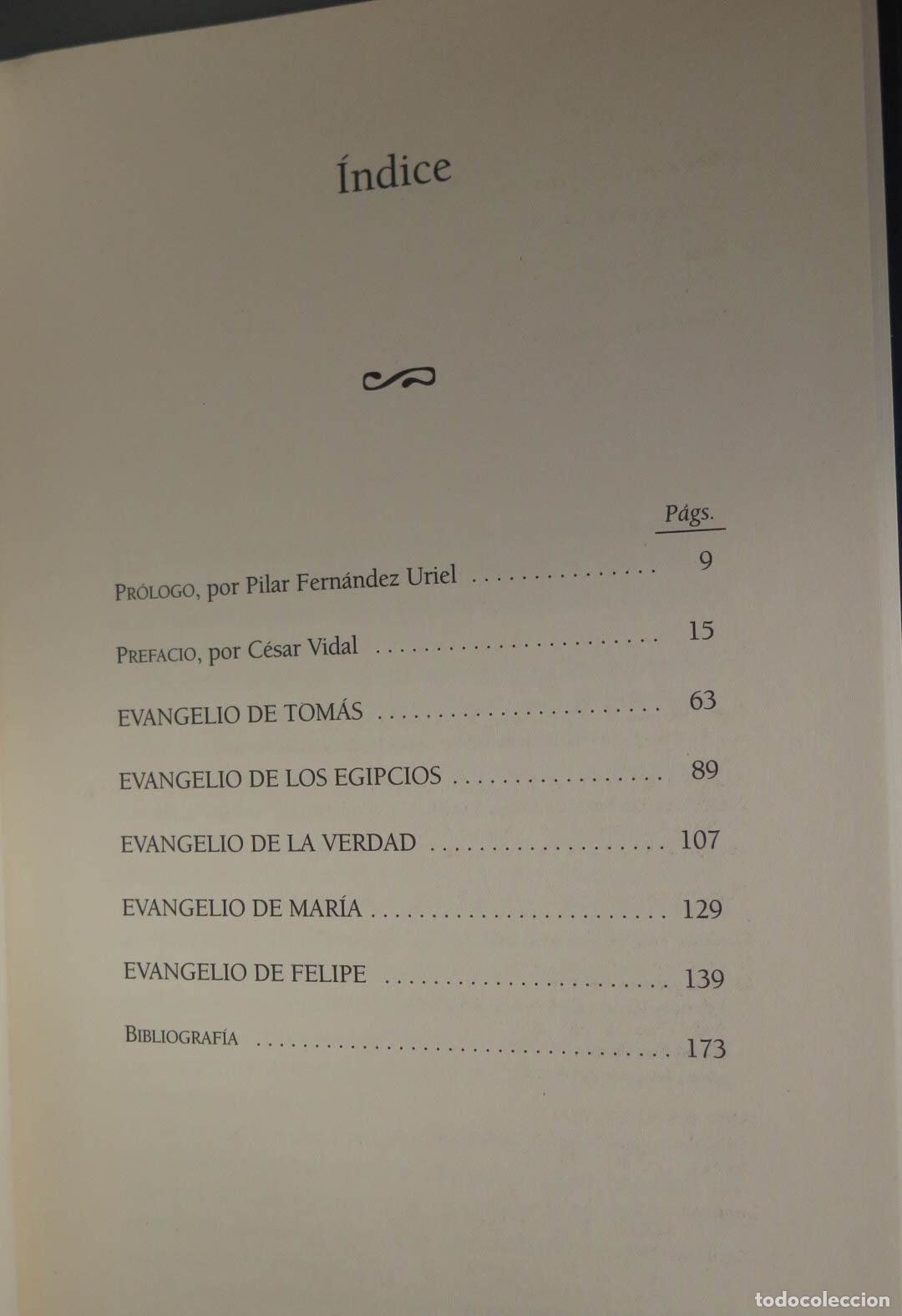 Libros de segunda mano: Los Evangelios Gnosticos. VIDAL - Foto 2