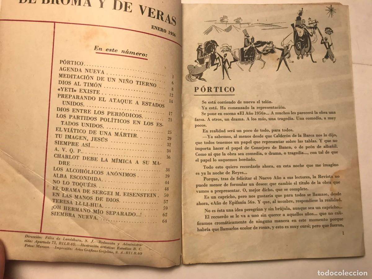 Libros de segunda mano: de broma y de veras a&ntilde;o 1956 - Foto 2