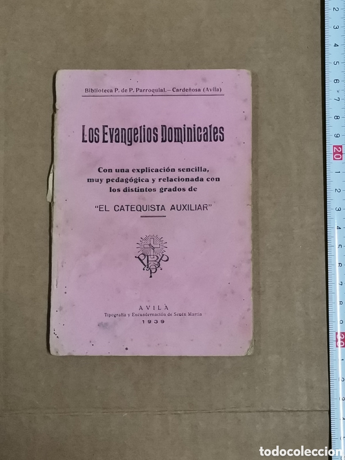 Libros de segunda mano: Los evangelios dominicales biblioteca parroquial carde&ntilde;osa avila 1939 catequista auxiliar