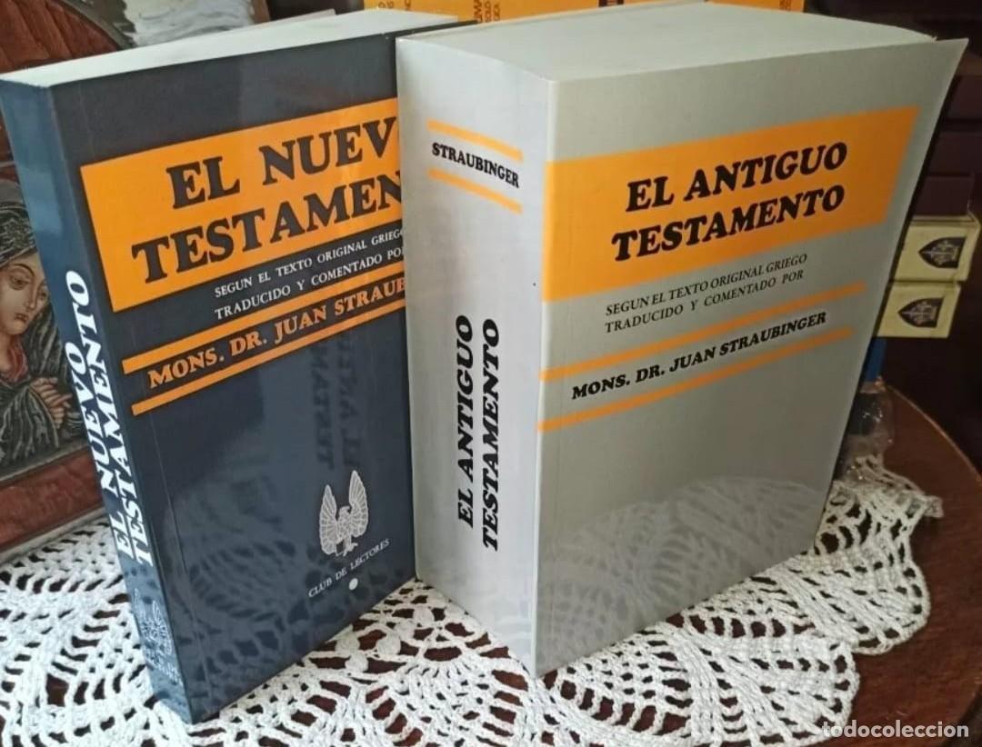 Libros de segunda mano: straubinger santa biblia dos tomos completa - Foto 1