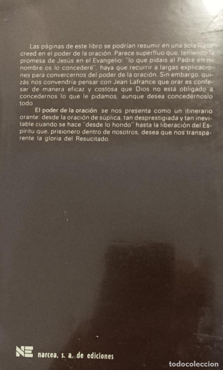 Libros de segunda mano: El poder de la oraci&oacute;n. J. Lafrance. Ed. Narcea. 1984. 2&ordf;. Ed. - Foto 3