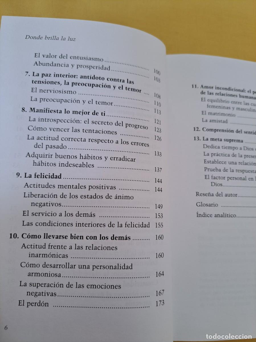 Libros de segunda mano: PARAMAHANSA YOGANANDA - DONDE BRILLA LA LUZ - 2000 - Foto 4