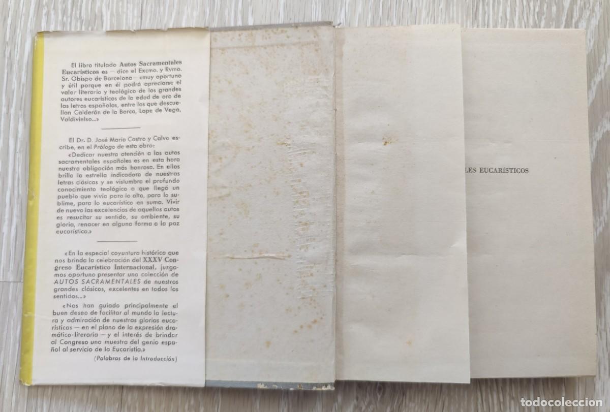 Libros de segunda mano: Libro Autos Sacramentales Eucaristicos - Foto 4