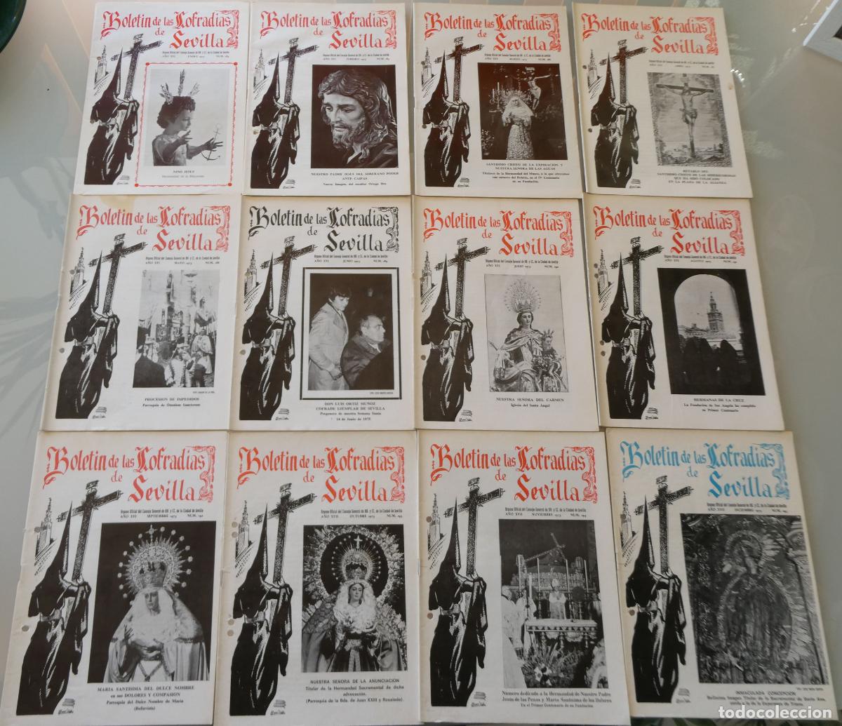 Gebrauchte B&uuml;cher: 12 / 12 REVISTAS RELIGIOSAS SEMANA SANTA SEVILLA BOLET&Iacute;N COFRAD&Iacute;AS A&Ntilde;O 1975 184 194 580GR
