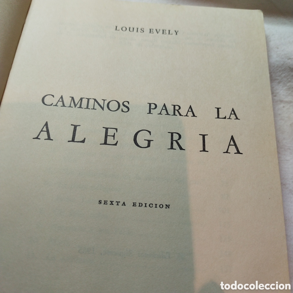 Libros de segunda mano: Caminos para la alegr&iacute;a. Luis everly. - Foto 3
