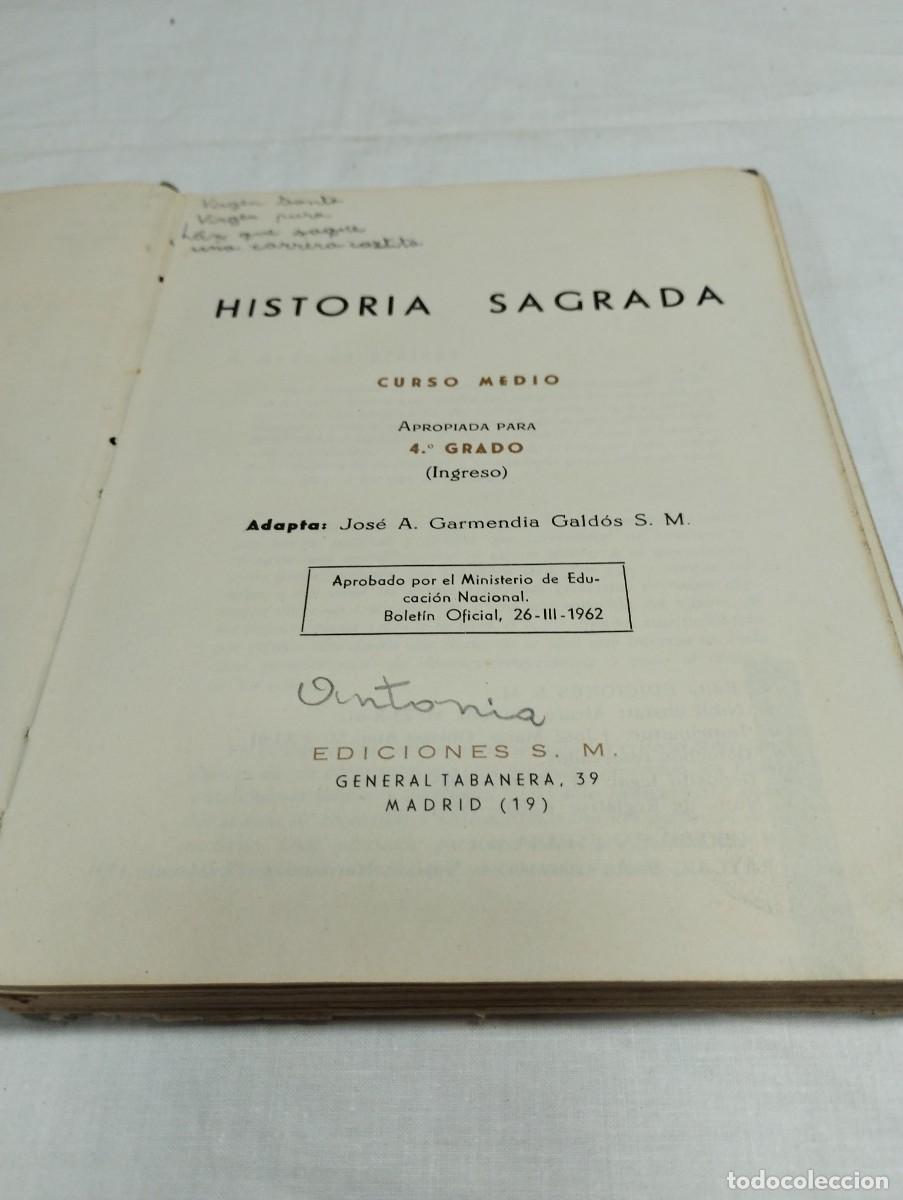 Libros de segunda mano: Historia Sagrada. Ediciones SM, 1965 - Foto 2