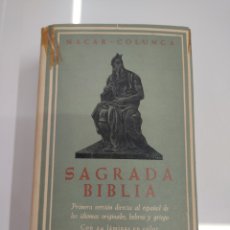 Libros de segunda mano: SAGRADA BIBLIA E. NACAR A. COLUNGA VERSION DIRECTA DEL HEBREO Y GRIEGO EDICION CON 24 CODICES 1965