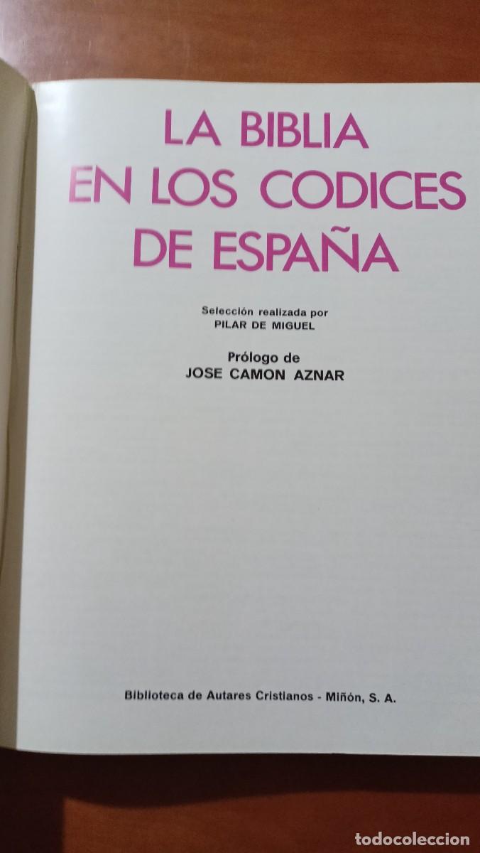 Libros de segunda mano: La Biblia en los c&oacute;dices de Espa&ntilde;a - Foto 4