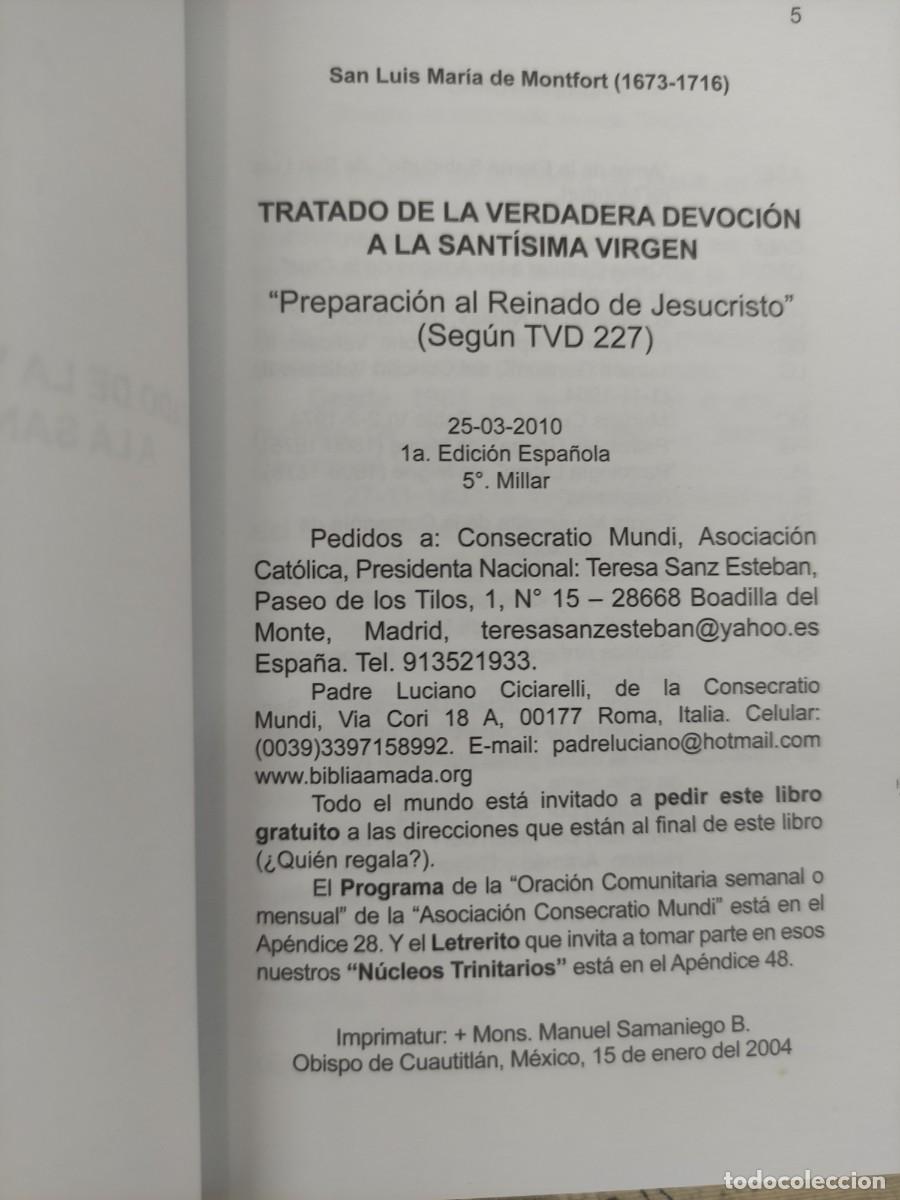 Libros de segunda mano: TRATADO DE LA VERDADERA DEVOCIO - Foto 4