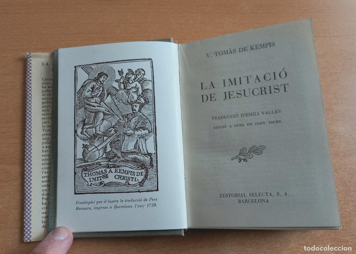 Libros de segunda mano: V. Tom&agrave;s de Kempis - La imitaci&oacute; de Jesucrist - Selecta 1953 - Foto 4