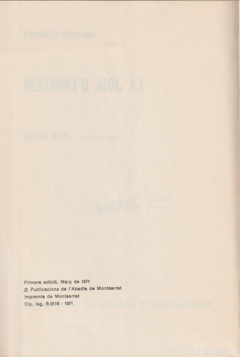 Libros de segunda mano: La joia denvellir, Jacques Leclerq - Foto 3
