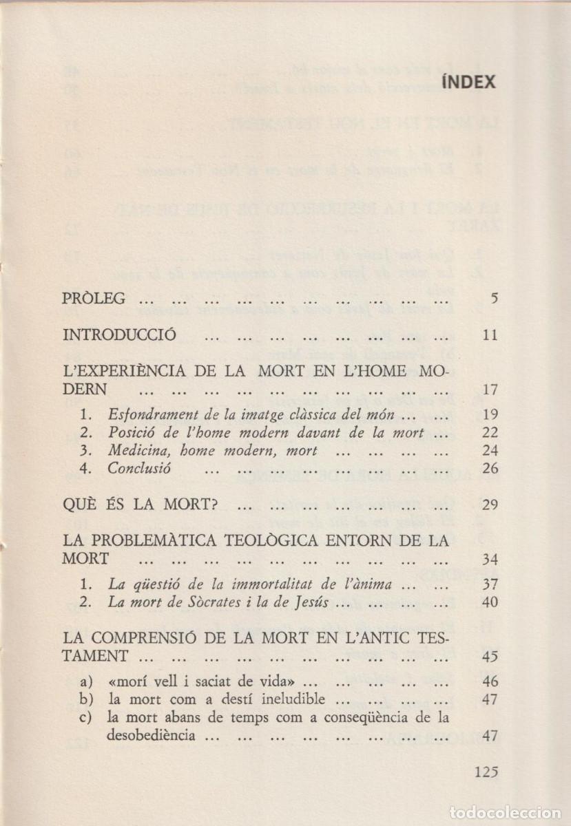 Libros de segunda mano: Mort i esperan&ccedil;a. Llu&iacute;s Duch - Foto 8