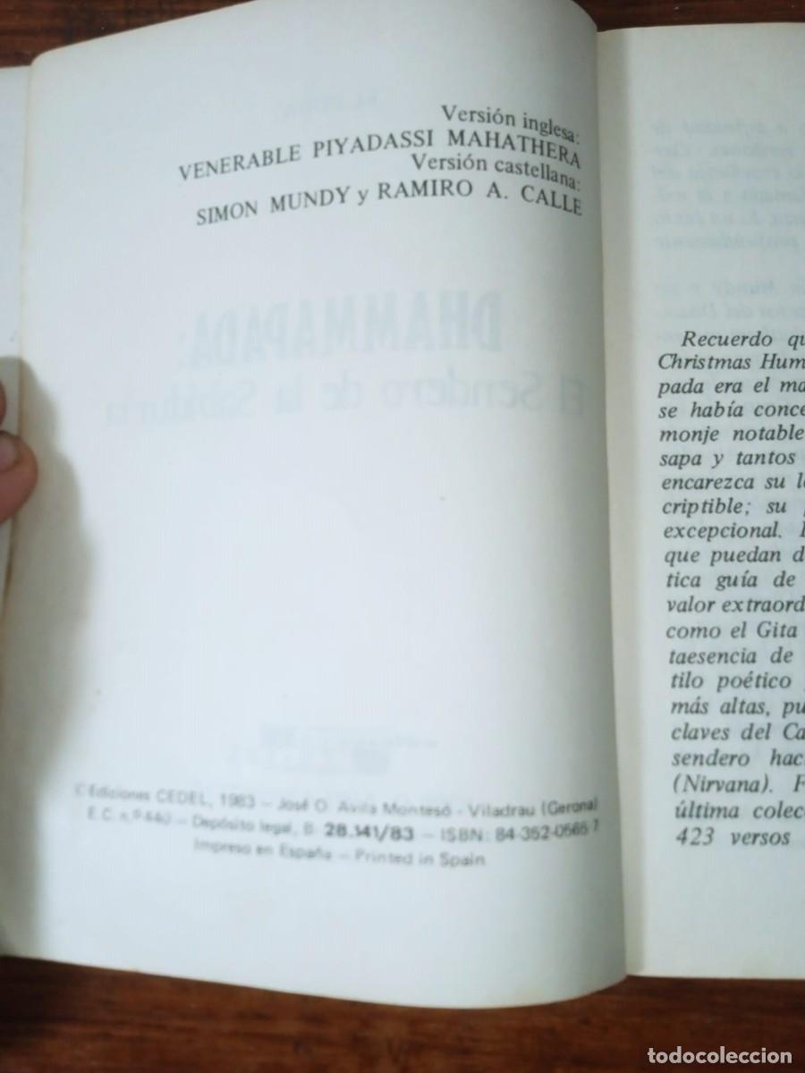 Libros de segunda mano: Dhammapada : El sendero de la sabiduria - El Buda - Foto 5