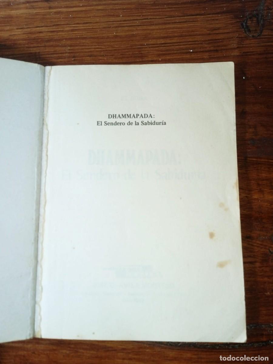 Libros de segunda mano: Dhammapada : El sendero de la sabiduria - El Buda - Foto 6