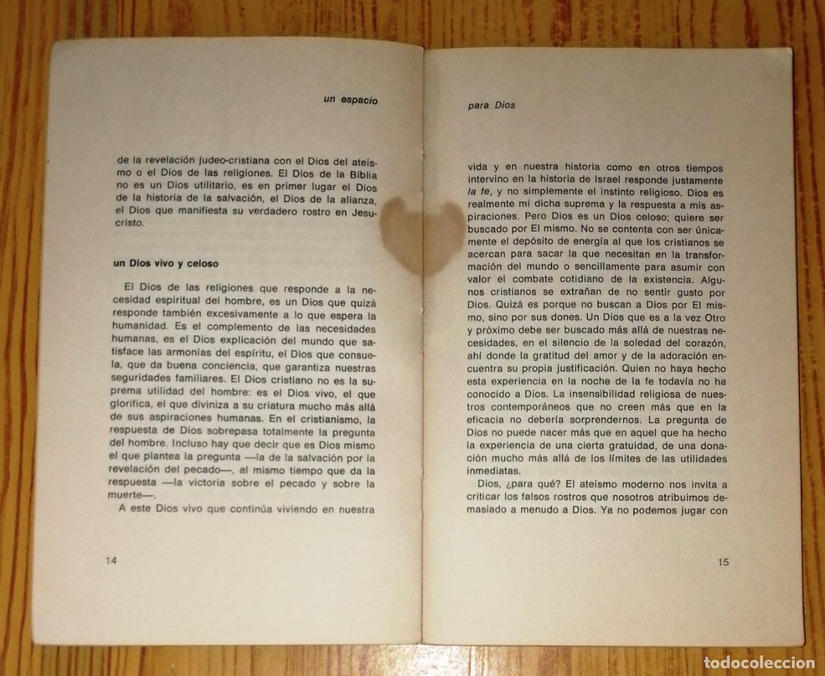 Libros de segunda mano: UN ESPACIO PARA DIOS / Claude Geffr&eacute;. - Narcea, 1971 - Foto 2