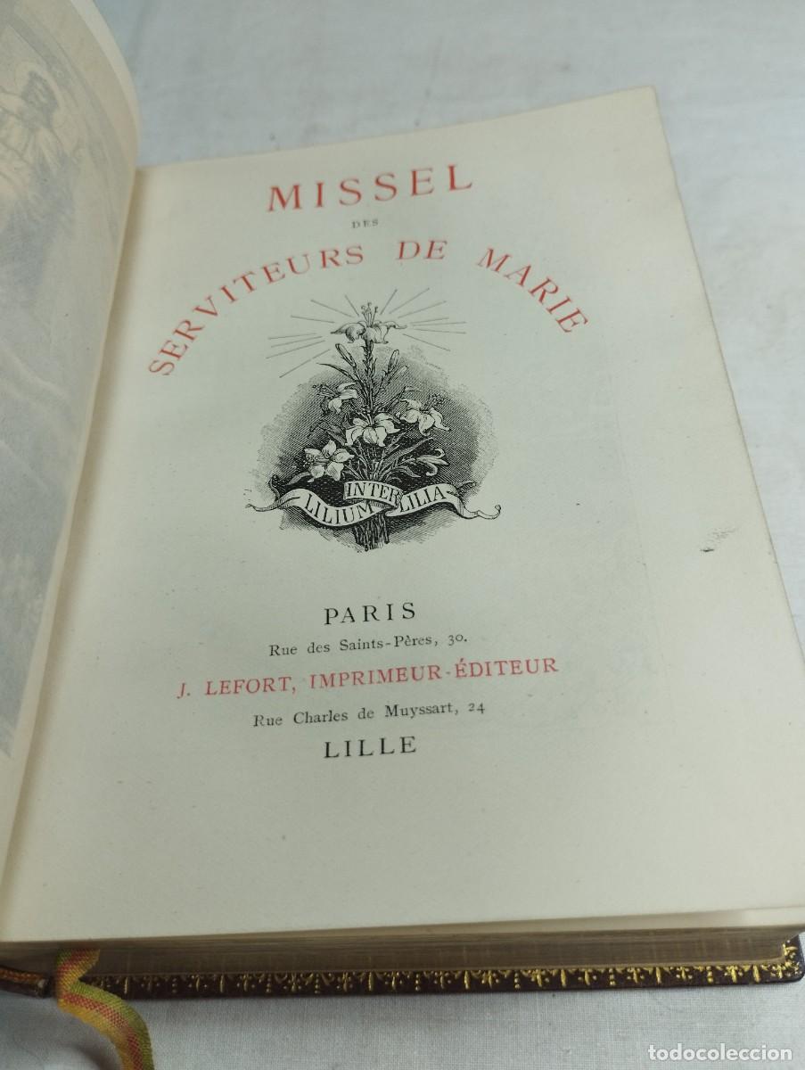 Libros de segunda mano: Missel des serviteurs de Marie. 1897 - Foto 2