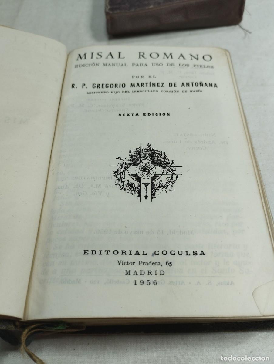 Libros de segunda mano: Misal romano. Gregorio Mart&iacute;nez, 1956 - Foto 3