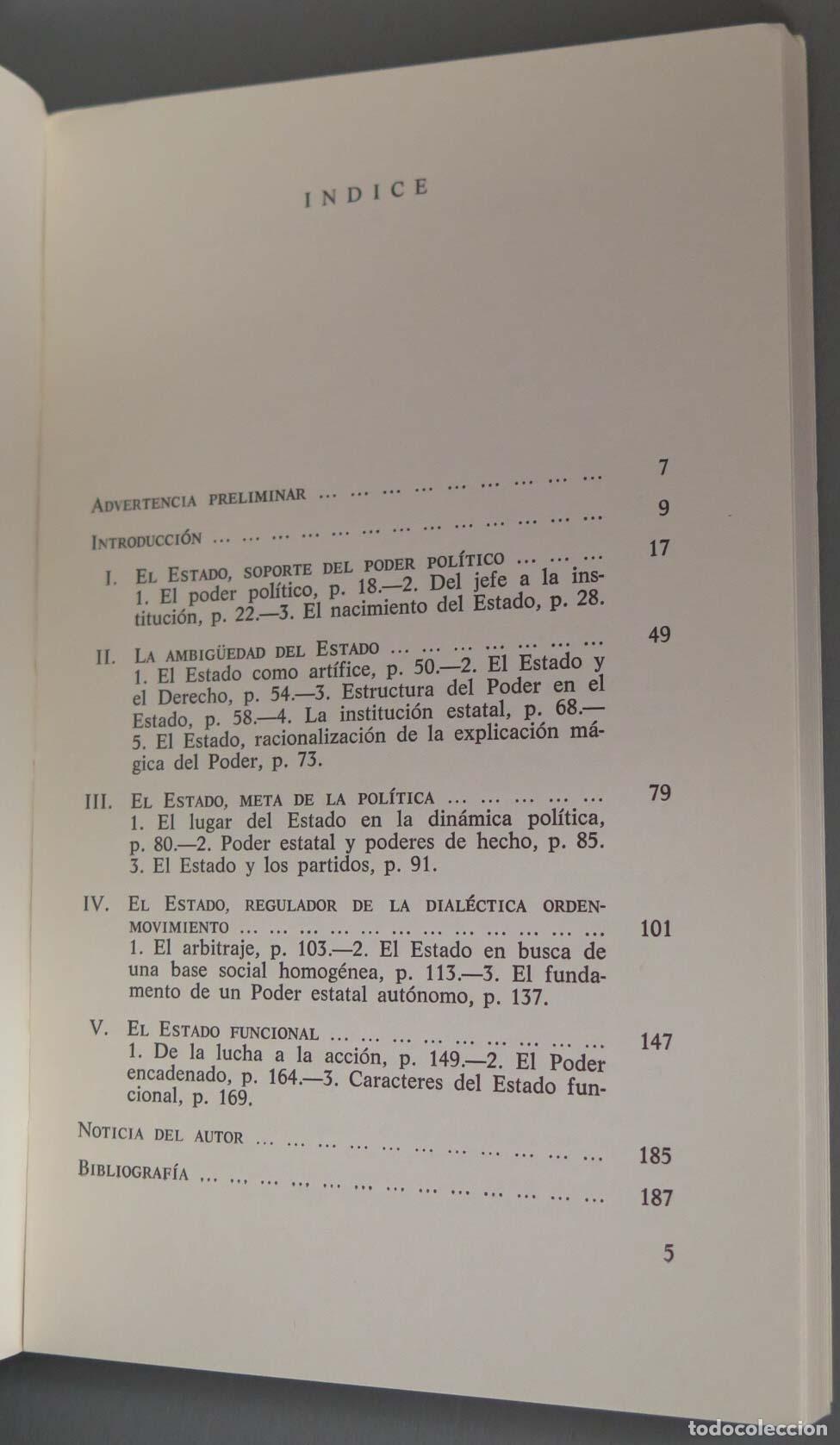 Libros de segunda mano: El Estado. Georges Burdeau - Foto 2
