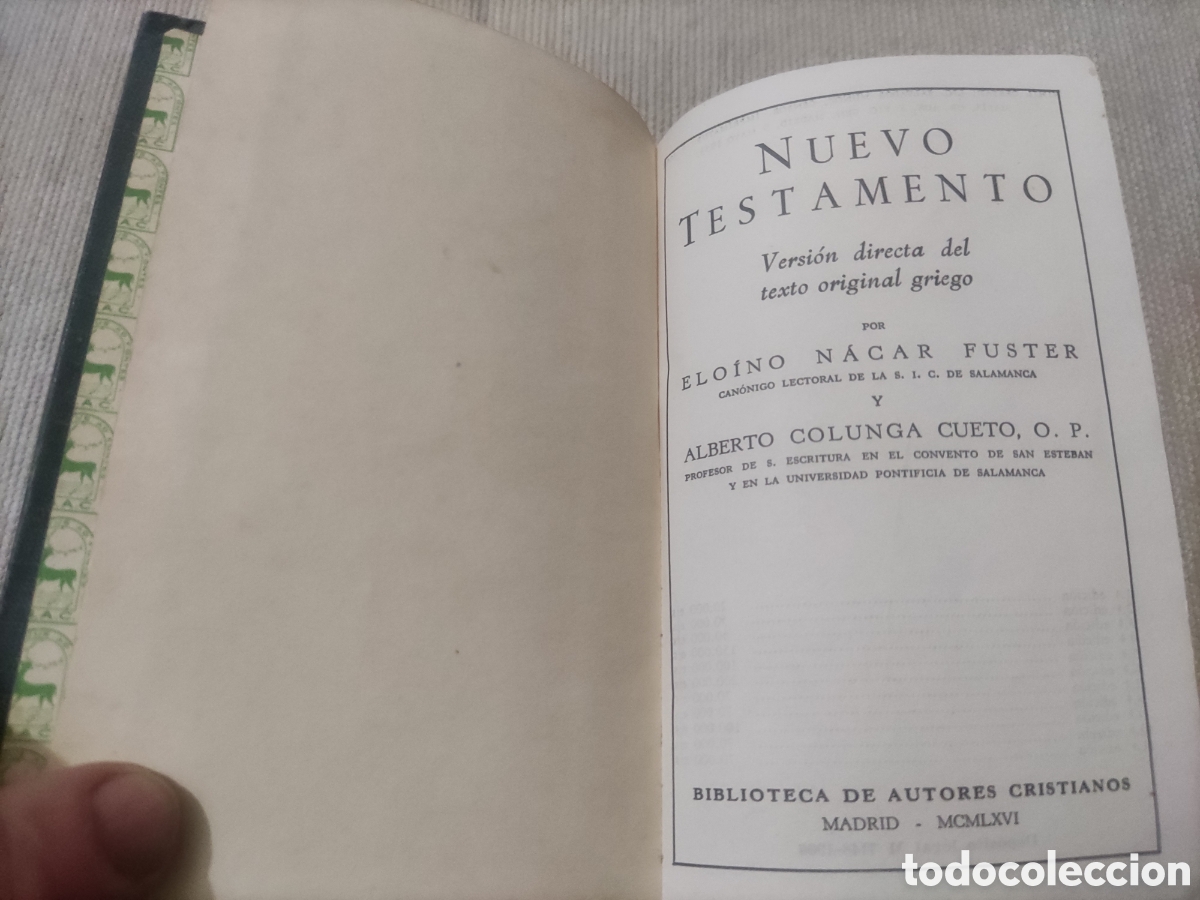 Libros de segunda mano: Nuevo Testamento.. Nacar - Colunga. - Foto 3