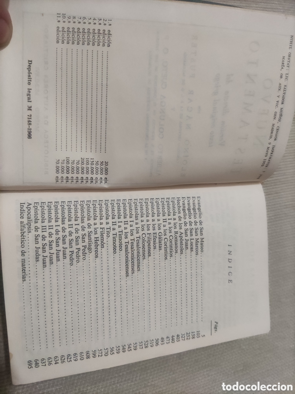 Libros de segunda mano: Nuevo Testamento.. Nacar - Colunga. - Foto 4