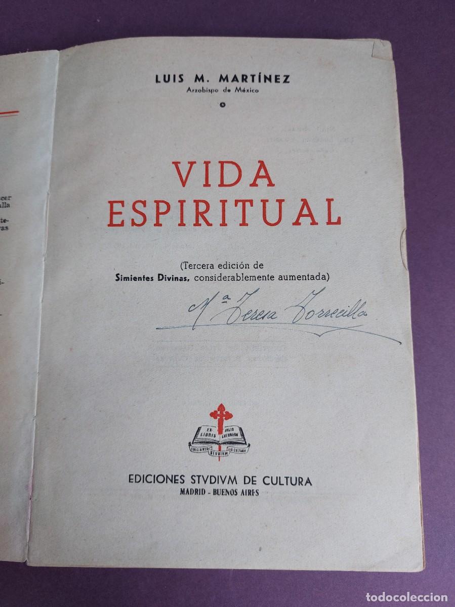 Libros de segunda mano: Vida espiritual - Luis M.Martinez - 1953 - Foto 1