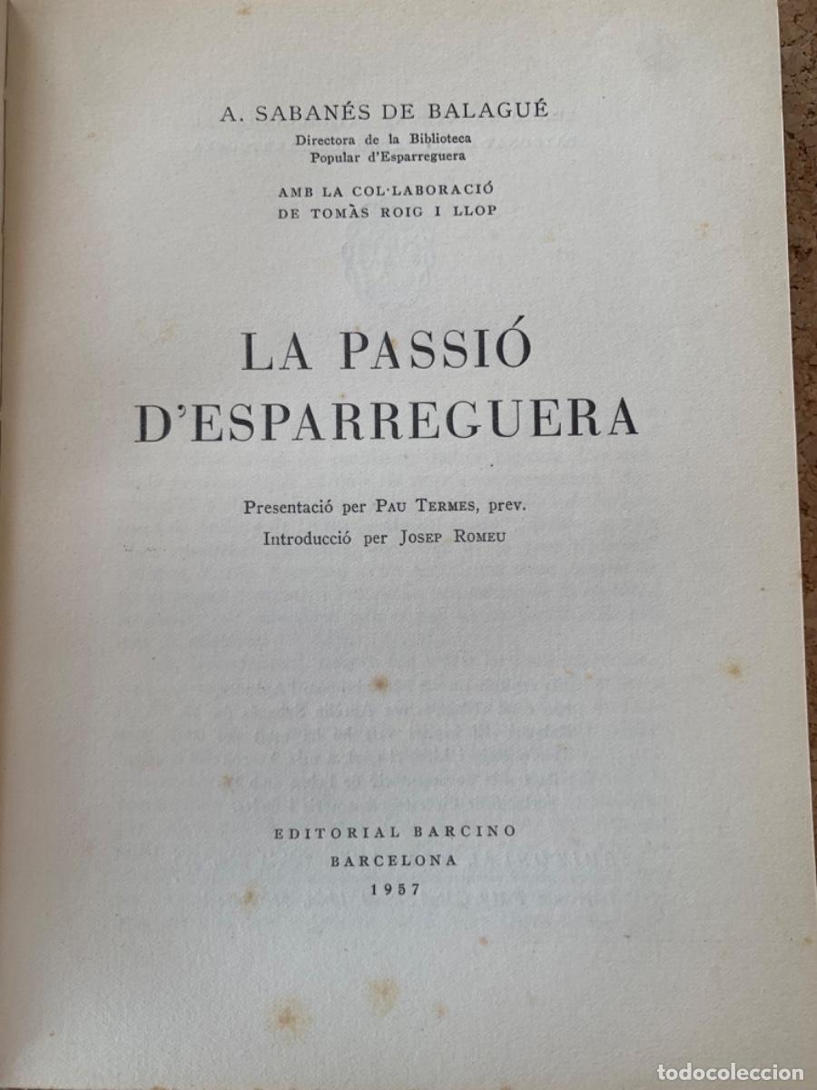 Libros de segunda mano: La Passi&oacute; d&rsquo;Esparreguera (Bols 32) - Foto 2
