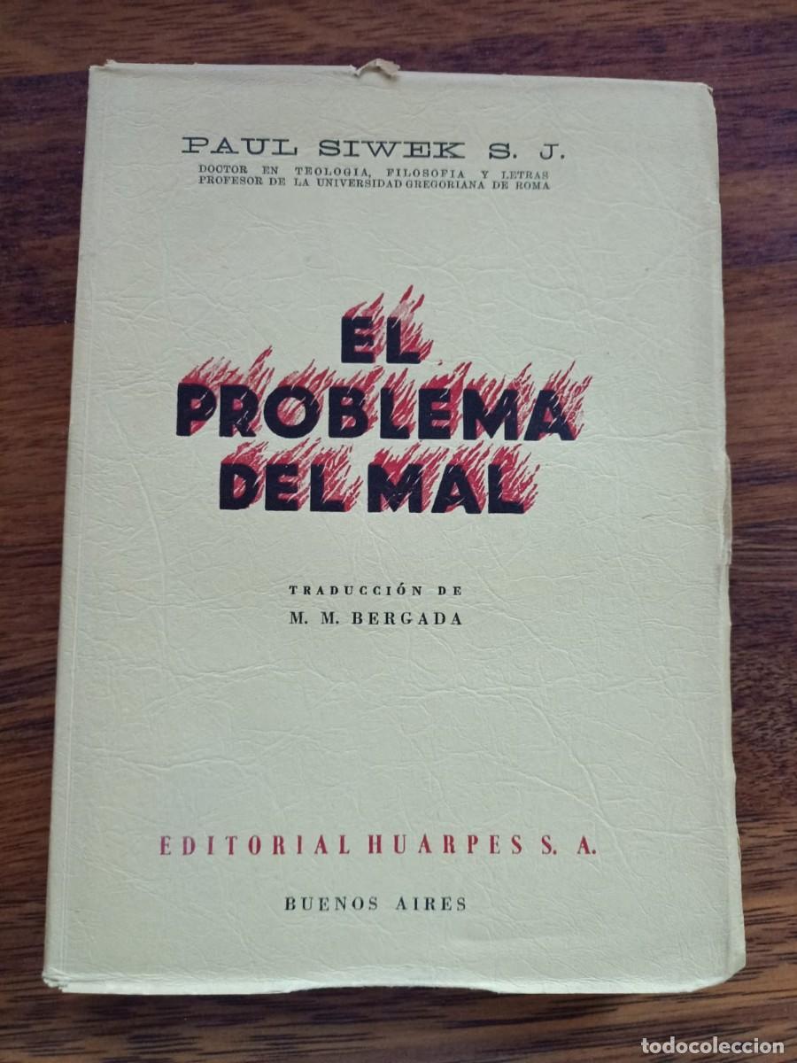 Libros de segunda mano: EL PROBLEMA DEL MAL, de PAUL SIWEK, S.J. - Foto 1